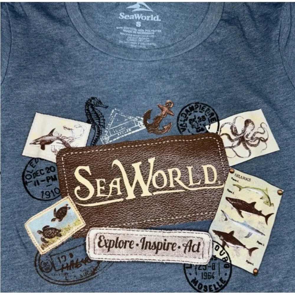 Sea World Women's Tee Shirt Short Sleeve, 2XL - Picture 7 of 7